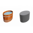 Чехол-тент для купели овальный