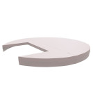 Термокрышка круглая с прямоугольным вырезом для печи или лесенки