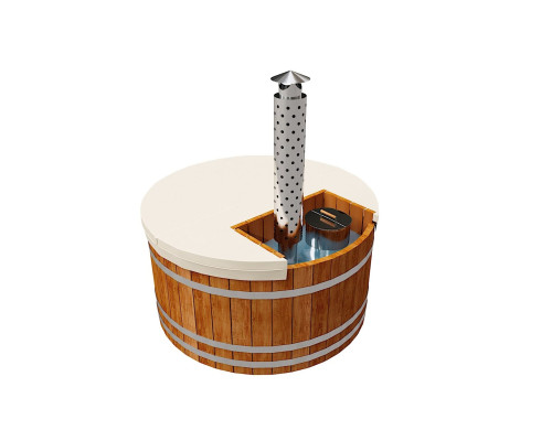 Термокрышка круглая с прямоугольным вырезом для печи или лесенки