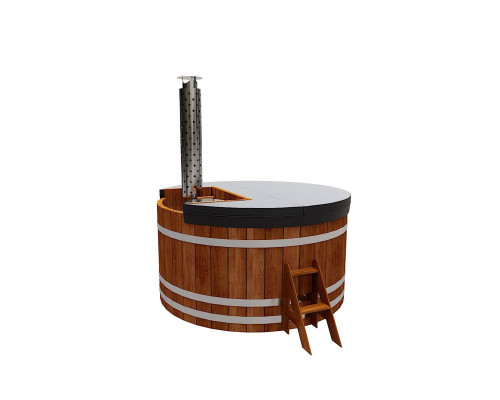 Термокрышка круглая с прямоугольным вырезом для печи или лесенки