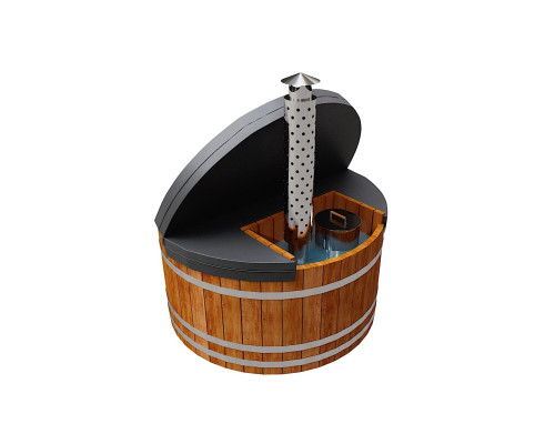 Термокрышка круглая с прямоугольным вырезом для печи или лесенки