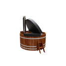 Термокрышка круглая с прямоугольным вырезом для печи или лесенки