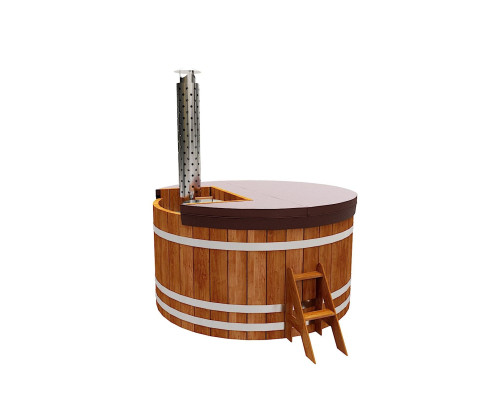 Термокрышка круглая с прямоугольным вырезом для печи или лесенки