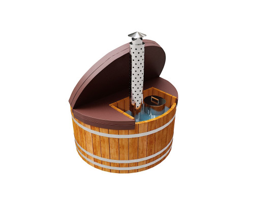 Термокрышка круглая с прямоугольным вырезом для печи или лесенки