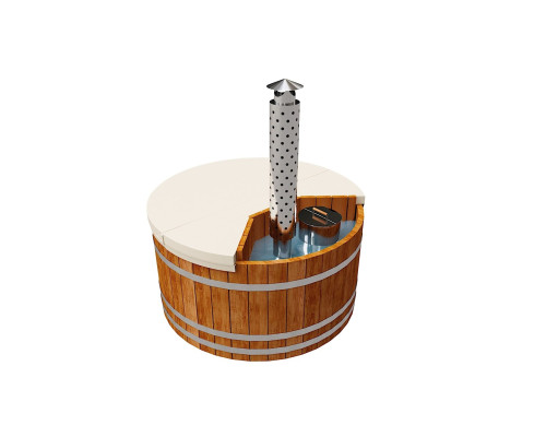 Термокрышка круглая с треугольным вырезом для печи или лесенки