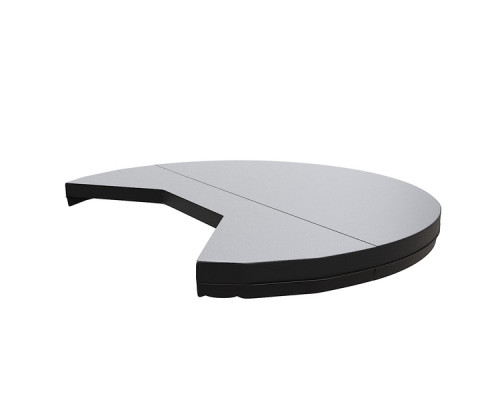 Термокрышка круглая с треугольным вырезом для печи или лесенки