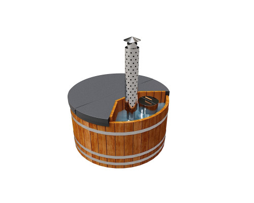 Термокрышка круглая с треугольным вырезом для печи или лесенки