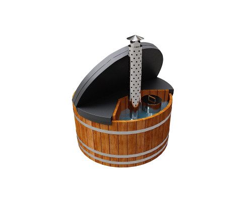 Термокрышка круглая с треугольным вырезом для печи или лесенки