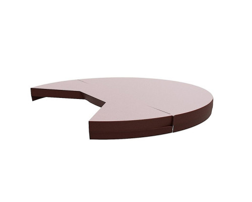 Термокрышка круглая с треугольным вырезом для печи или лесенки