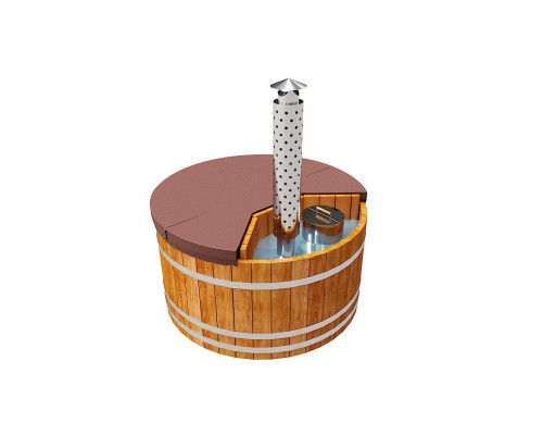 Термокрышка круглая с треугольным вырезом для печи или лесенки