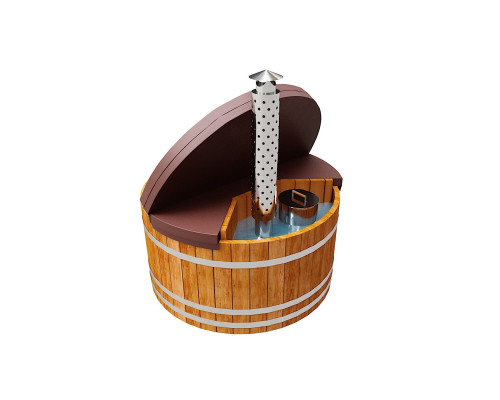 Термокрышка круглая с треугольным вырезом для печи или лесенки