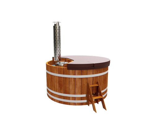 Термокрышка круглая с треугольным вырезом для печи или лесенки